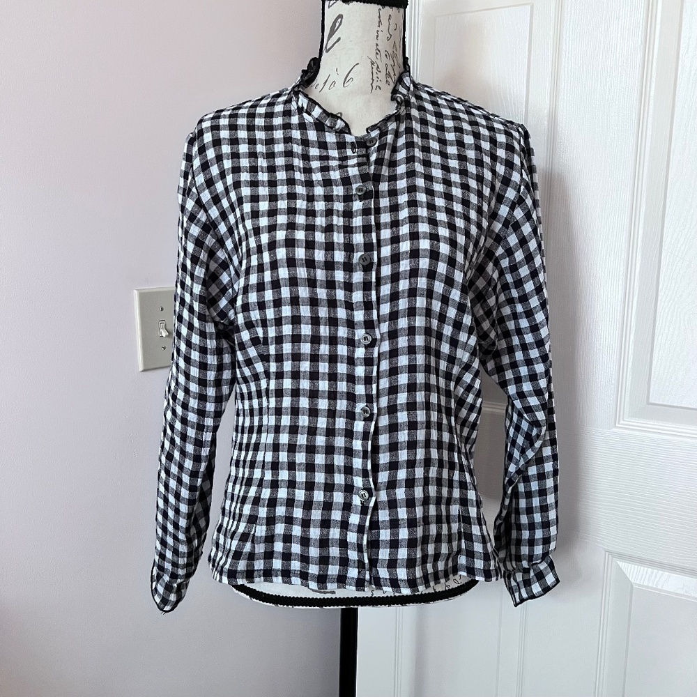 Plaid Liz Blouse by Loup